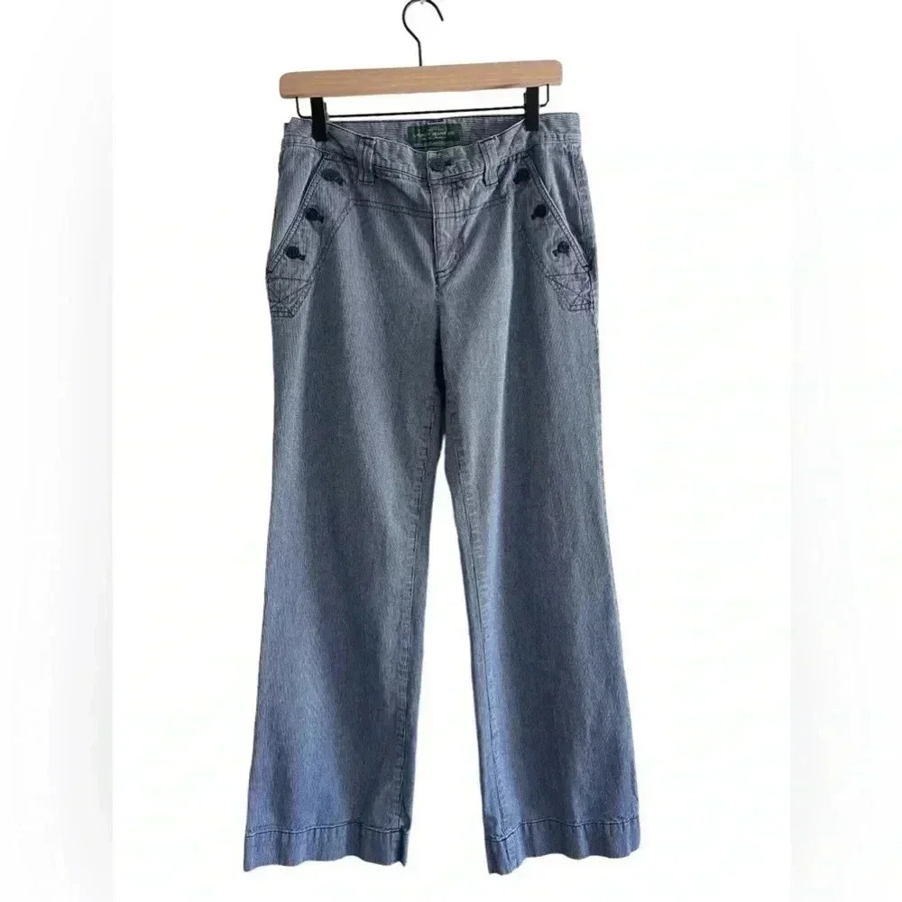 LRL Lauren Jeans Co Sailor Button Pants